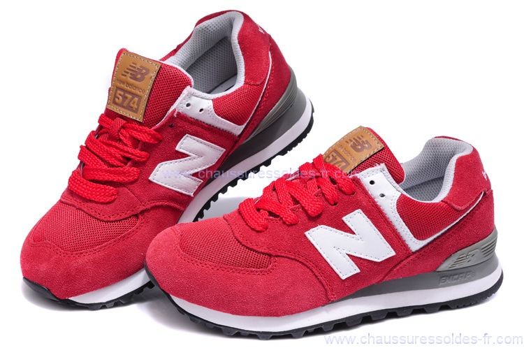 new balance baskets homme cuir 574 rouge